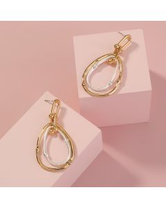 Beautiful New Earrings Female Simple Drop Shape Earrings Temperament Personality Net Red Exaggerated Ears