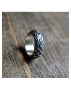 Retro Domineering Dragon Scale Ring Punk Tide Ring