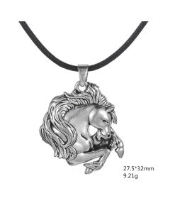 National Wind Zodiac Horse Clavicle Necklace