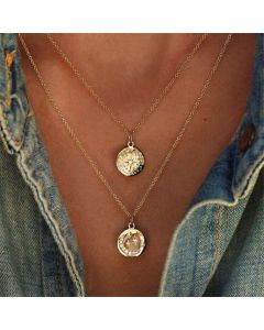 Multilayer Alloy Pendant Necklace