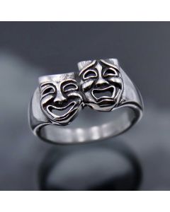 INS New Product HIPPOP Street Rock Smile And Cry Face Ring