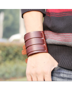 Motorcycle Punk Ornament Personality Trend Retro Cattle Leather Bracelet