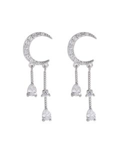 Moon Earrings Female New Trendy Simple Temperament Earrings