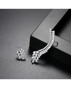 AAA Zircon Creative Korean Asymmetric Female Earrings