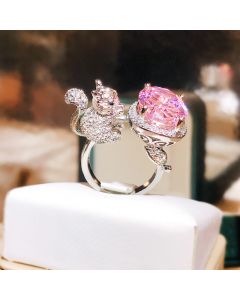 Design Colored Gems Women's Simulation Ring