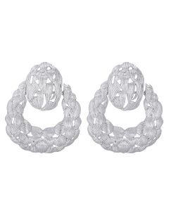 Geometric Hollow Leaf-shaped Earrings Personalized Female Earrings