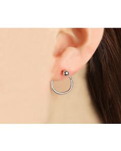 Round earrings