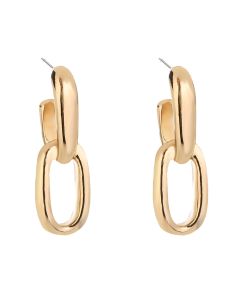 Exaggerated Metal Chain Earrings Ins Texture Temperament Metal Cold Wind Earrings