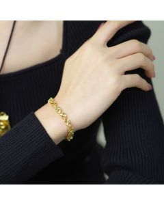 Fashion Ornament Retro Four Leaves Clover Bracelet For Women