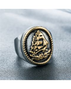 New Creative Men's Titanium Steel Ring