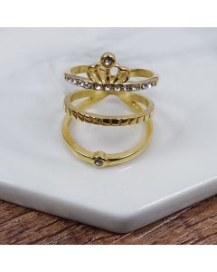 Men Diamond Titanium Steel Ring Simple Diamond