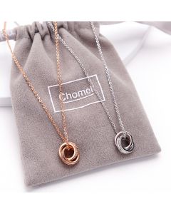Silver necklace female clavicle chain versatile and simple