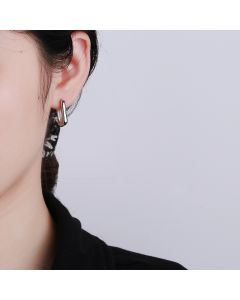 European And American Frosty Personality Gold Earrings Exaggerated