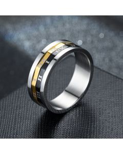 Fashion OL Stainless Steel Roman Numeral Ring