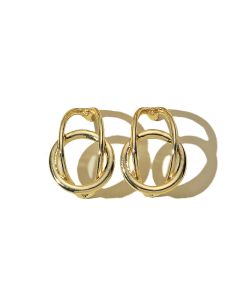 Creative And Simple C-shaped Line Circle All-match Women's Earrings