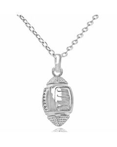 Rugby pendant necklace