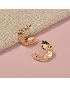 S925 Silver Needle Map Shape Map Earrings Female  Gold Symmetrical Earrings