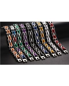 Nine color optional classic bicycle silicone men's bracelet
