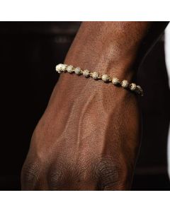 Men's Fashion Personalized Hip Hop Ball Bracelet