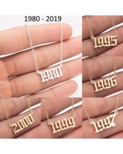 Stainless steel vintage necklace