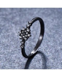 Ladies Snowflake Sterling Silver Ring