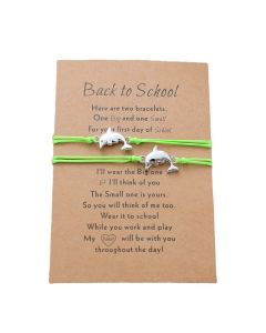 Dolphin School Season Card Bracelet Personality Parent-child