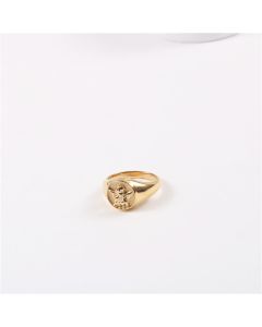 Fashion Women's Titanium Steel Queen Head Ring