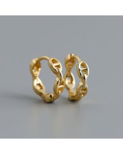 Light Luxury S925 Sterling Silver Personalized Chain Earring Earrings All-match Earrings