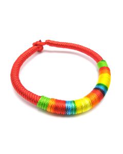 Ethnic Style Multicolored Thread Braided Diamond Knot