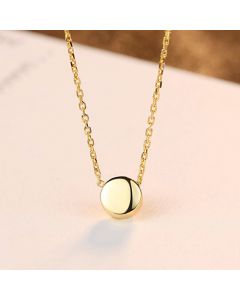 Round Bean Pendant Literary Small  Pendant Simple Necklace
