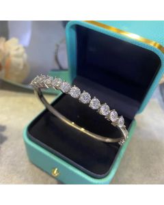 D Color Moissanite Full Diamond Bracelet Four-claw Round Diamond