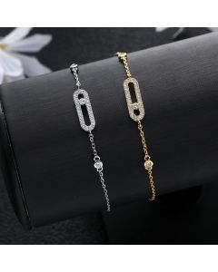 Classic Zirconia Eye Geometric Zirconia Bracelet