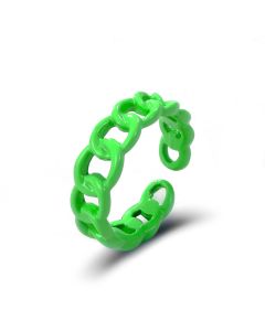 Fashionable Metal Adjustable Color Drip Ring