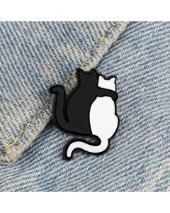 Creative Black Cat Brooch Couple Series Badge