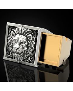 Lion two-piece ring