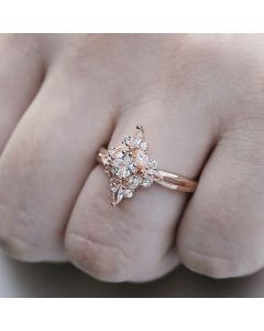 Rose Gold Zircon Ring