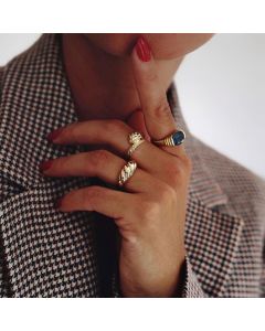 Real Gold Plated Exquisite Fashion Snake Ring
