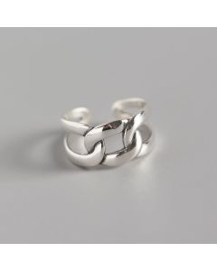 Sterling silver minimalist geometric ring