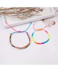 Hand-woven Rainbow Bracelet Nepal Friendship Colorful Bracelet