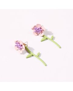 Korean style sweet super fairy flower earrings