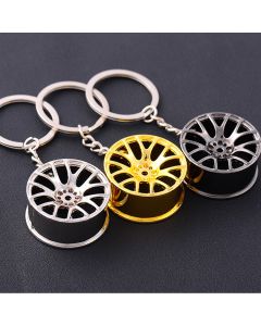 Supercharged Turbine Wheel Modified Metal Keychain