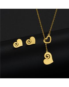Golden Love Titanium Steel Pendant