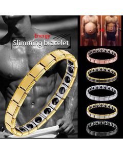 Men's And Women's Bracelet Fashion Simple Stainless Steel Magnetic Therapy