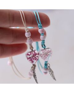 Love Gypsophila Dried Flower Plant Braided Bracelet