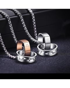 Personalized Light Luxury Titanium Steel Men's Necklace
