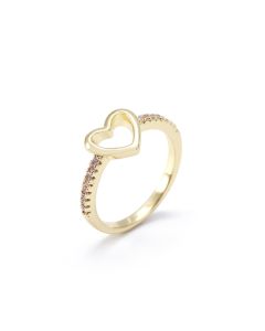 Zircon Ring Simple European And American Style Individual Ring