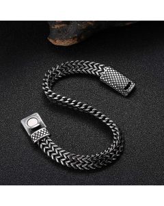 Retro Hip Hop Fashion Titanium Steel Bracelet