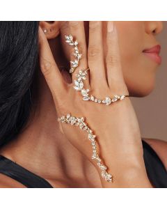 Popular Leaf Zircon Simple Fashion Bracelet Ornament Ladies