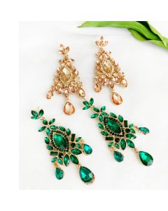 Vintage style diamond earrings