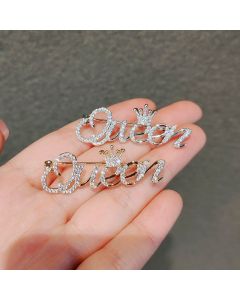 Queen's Temperament Suit Corsage Zirconia Cardigan Pin